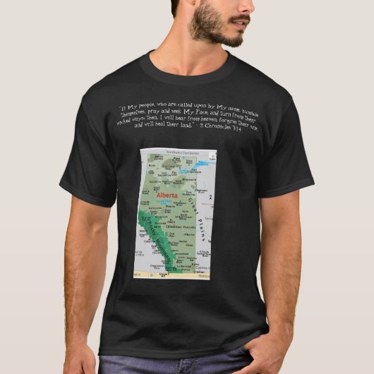 T-shirt États, provinces et territoires - Alberta (Devant)