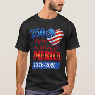 T-shirt États-Unis 1776 2026 4 juillet 250e anniversaire É