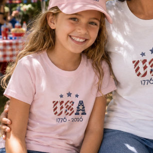 T-shirt États-Unis 1776 2026 Américain 250e Anniversaire R