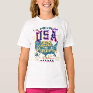 T-SHIRT ÉTATS-UNIS 250 ANS DE LIBERTÉ