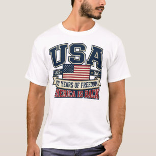 T-shirt États-Unis 250 ans de liberté Hommes Patriotique A