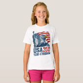 T-shirt États-Unis 250 Semiquincentenaire de l'Amérique Li (Devant entier)