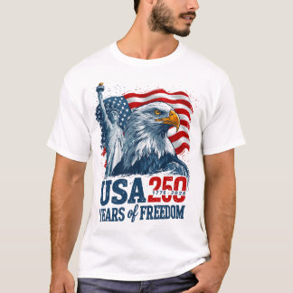 T-shirt États-Unis 250 Semiquincentenaire de l'Amérique Li