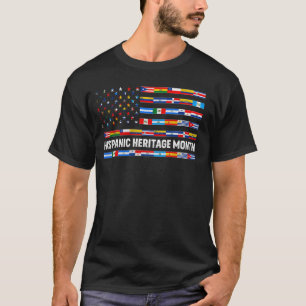 T-shirt États-Unis Amérique Latino Pays Drapeau National H