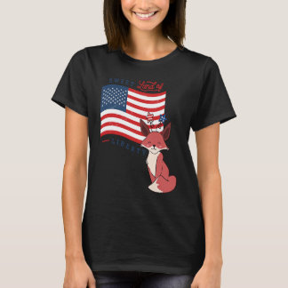 T-shirt Etats-Unis Amérique Sweet land Liberty animaux