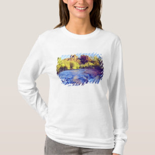 T-shirt États-Unis, Arizona, Sedona. Cathedral Rock reflét