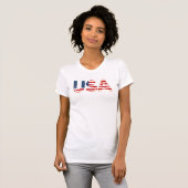 T-shirt États-Unis avec drapeau américain (Devant entier)
