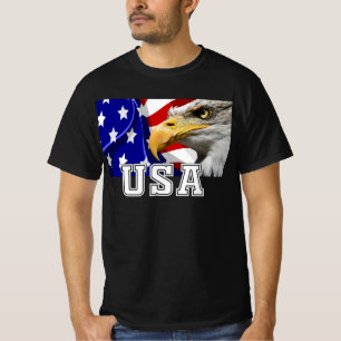 T-shirt États-Unis avec un drapeau américain et Eagle T-Sh