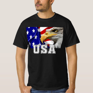 T-shirt États-Unis avec un drapeau américain et Eagle T-Sh