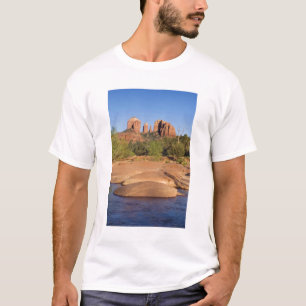 T-shirt États-Unis, AZ, rochers de la cathédrale à Red Roc