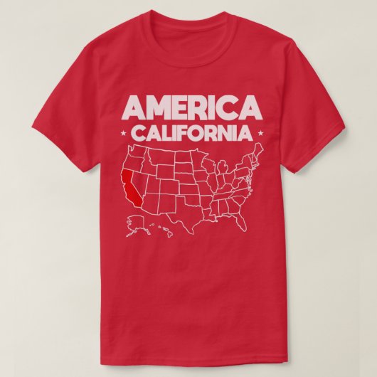 T-shirt États-Unis cadeau Californie (Design devant)