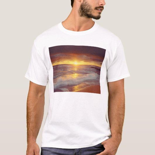 T-shirt États-Unis, Californie, San Diego. Plage de Sunset (Devant)