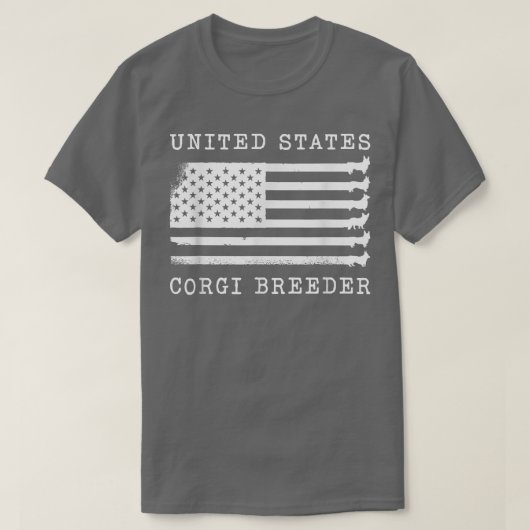 T-shirt États-Unis Corgi Breeder DesignCorgi Breeder US (Design devant)