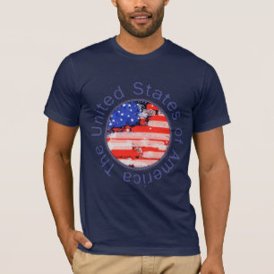 T-shirt états-unis d'amérique . flag