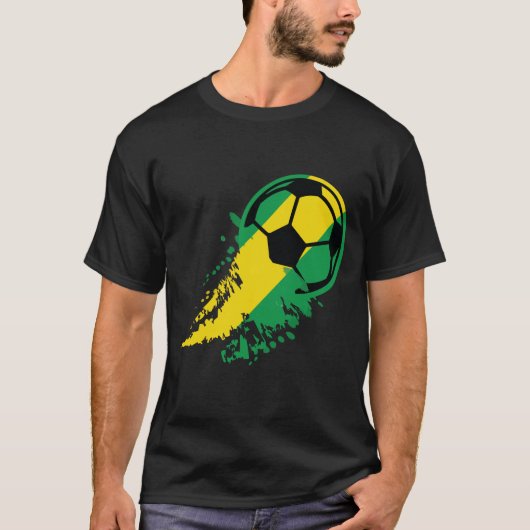 T-shirt États-Unis d'Amérique Soccer Flag Pride Footbal (Devant)
