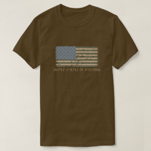 T-shirt États-Unis De Dystopia