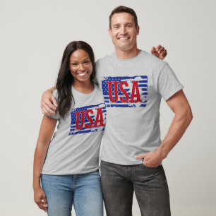 T-shirt États-Unis & Drapeau