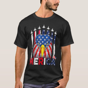 T-shirt États-Unis Drapeau américain Patriotique 4 juillet