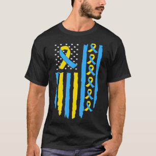 T-shirt Etats-Unis Drapeau du syndrome Sensibilisation des