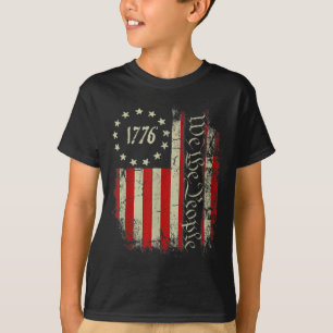 T-shirt États-Unis Drapeau Patriotique 4 juillet Amérique