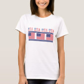 T-shirt États-Unis Drapeau Patriotique, États-Unis D'Améri (Devant)