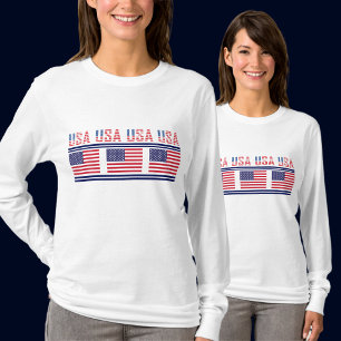 T-shirt États-Unis Drapeau Patriotique, États-Unis D'Améri