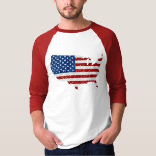 T-shirt États-Unis Drapeau Stars & Stripes Juillet 4 Parti