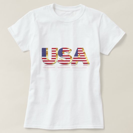 T-shirt États-Unis - États-Unis d'Amérique - Drapeau - Pat (Design devant)