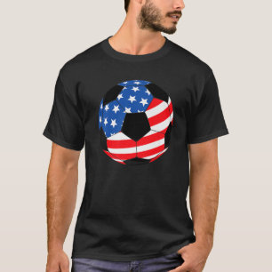 T-shirt États-Unis Fans de football américain Footba drape