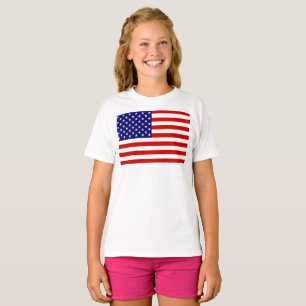 T-shirt États-Unis Flag Girls cn