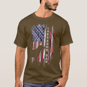 T-shirt États-Unis Flag Proud Labrador Retriever Lab Grand