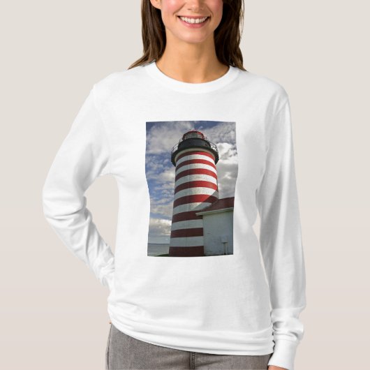 T-shirt États-Unis, Maine, Lubec. West Quoddy Head (Devant)