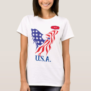 T-shirt "États-Unis" Monogramme