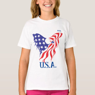 T-shirt "États-Unis" Monogramme d'aigle américain
