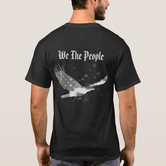 T-shirt *~* États-Unis Nous le peuple drapeau Aigle Améric (Dos)