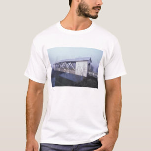 T-shirt États-Unis, Oregon. Le pont couvert Gilkey enjambe