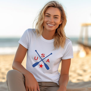 T-shirt États-Unis Portes à pédales traversées avec Star L