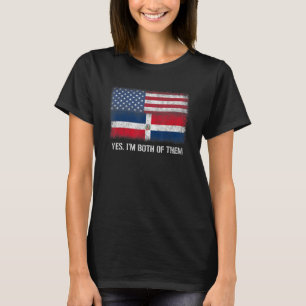 T-shirt États-Unis République dominicaine Drapeau américai