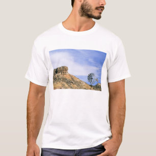 T-shirt ÉTATS-UNIS, Texas Moulin à vent et falaises de Pal