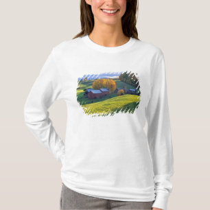 T-shirt États-Unis, Vermont, Jenne Farm. Collines vertes o
