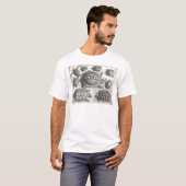 T-shirt Etching de tortue vintage (Devant entier)