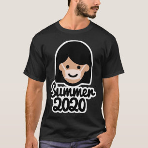 T-shirt Eté 2020 visage masque soleil bronze vacances fill