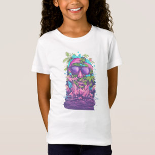 T-Shirt Été 9 vagues, sable, eau, cadeau, soleil