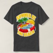 T-shirt été à la plage 2 (Design devant)