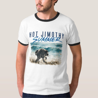 T-shirt Été chaud Jimothy Raton de plage drôle Vintage