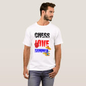 T-shirt Été d'amour des échecs (Devant entier)