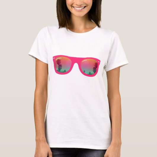 T-shirt Été de lunettes de soleil (Devant)
