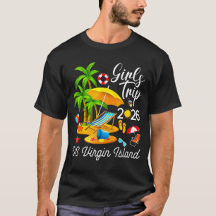 T-shirt Été des îles Vierges ambiance filles tropicales 20