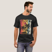 T-shirt Été du coucher du soleil (Devant entier)