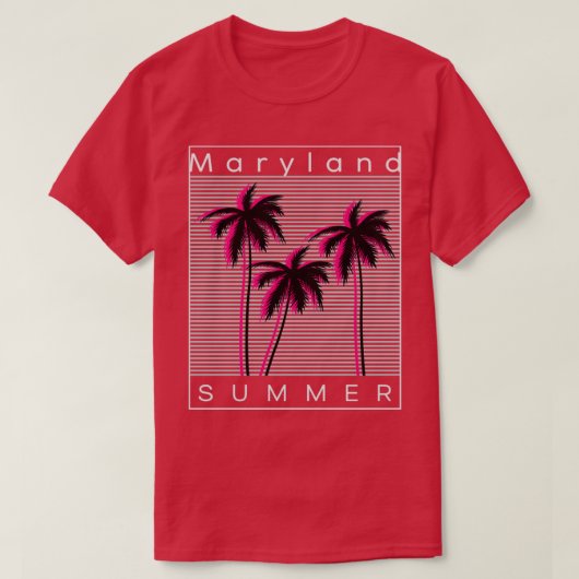 T-shirt Été du Maryland (Design devant)